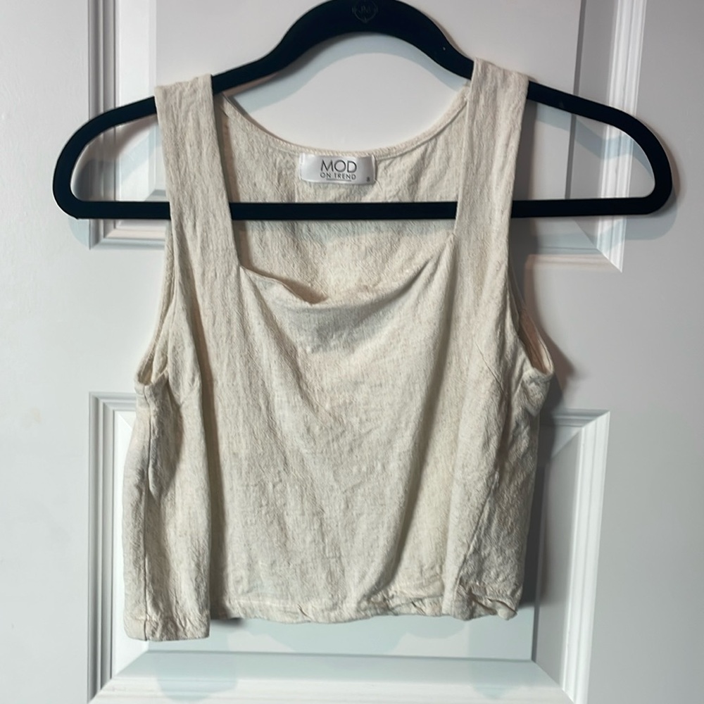 Boutique linen top
